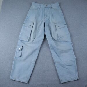 Isabel Marant Jeans Womens 34 Elore Trouser Cargo Pocket Casual Denim Blue